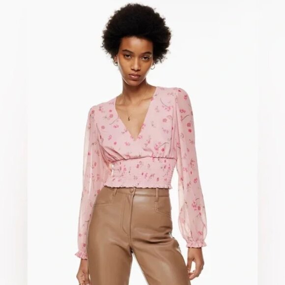 NWT Aritzia Wilfred Wistful Blouse - Picture 1 of 7